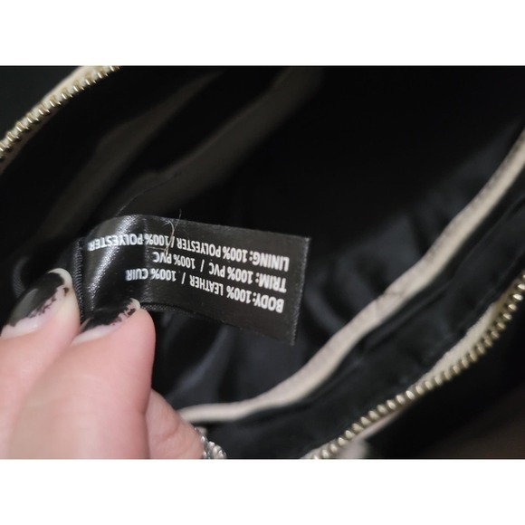 Sanctuary Handbag Gray Leather Satchel Purse Crossbody Bag Tassel - Picture 4 of 8